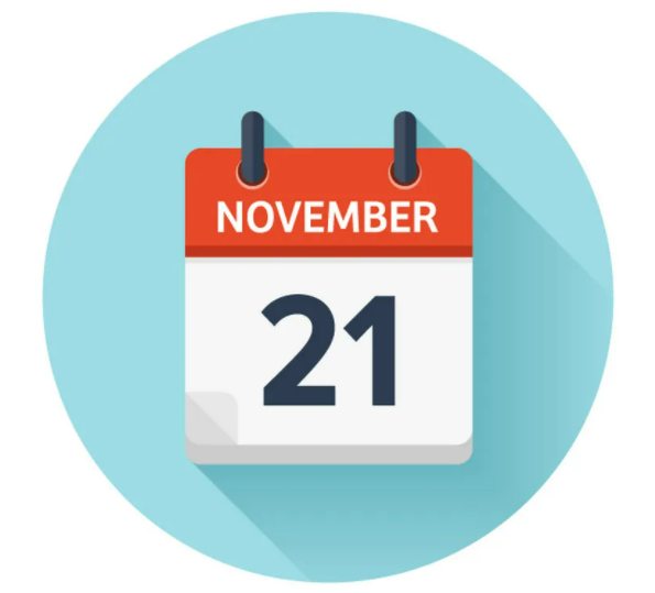November 21 Calender