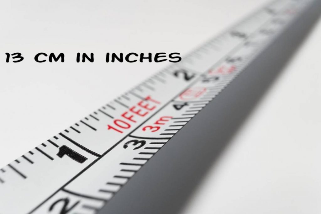 13 cm in inches